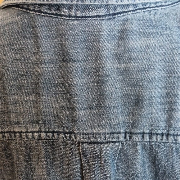 Old Navy Blue Denim Shirt Dress, Sz M, Belt Not Included - Picture 12 of 12